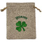 St. Patrick's Day Medium Burlap Gift Bag - Front