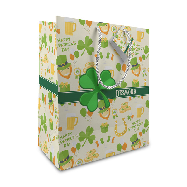 Custom St. Patrick's Day Medium Gift Bag (Personalized)