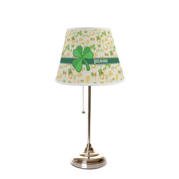 St. Patrick's Day Poly Film Empire Lampshade - On Stand