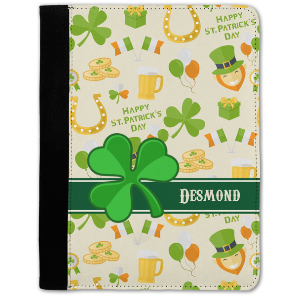 Custom St. Patrick's Day Notebook Padfolio - Medium w/ Name or Text