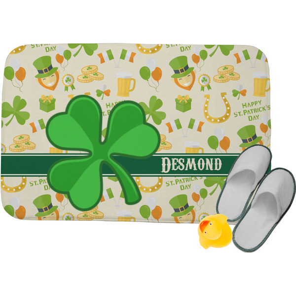 Custom St. Patrick's Day Memory Foam Bath Mat (Personalized)
