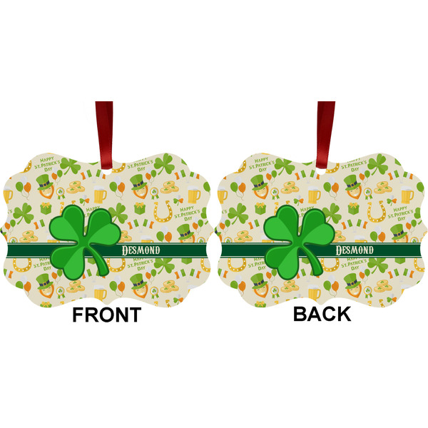 St. Patrick's Day Metal Benilux Ornament - Front and Back (APPROVAL)