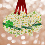 St. Patrick's Day Metal Ornaments - Double Sided w/ Name or Text
