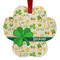 St. Patrick's Day Metal Paw Ornament - Front