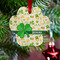 St. Patrick's Day Metal Paw Ornament - Lifestyle