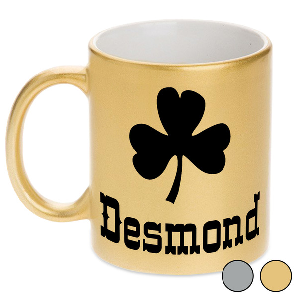 St. Patrick's Day Metallic Mugs