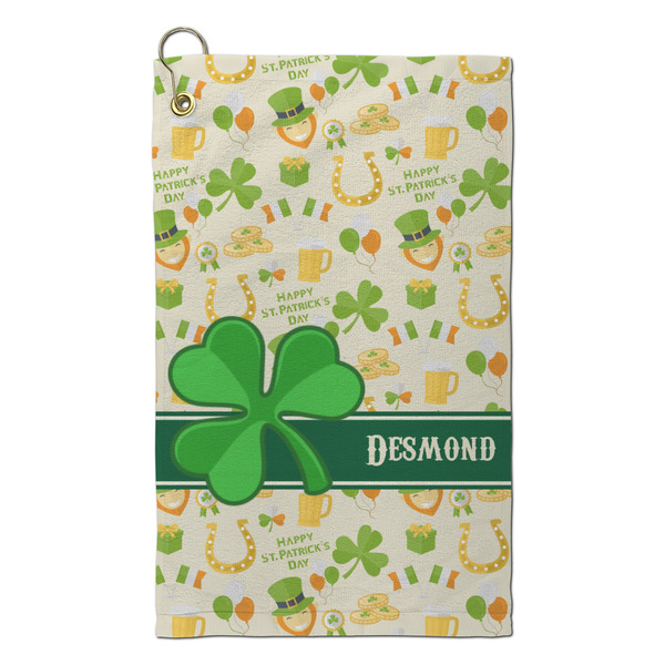 Custom St. Patrick's Day Microfiber Golf Towel - Small (Personalized)