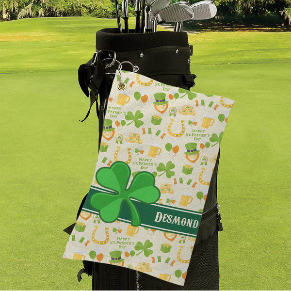 St. Patrick's Day Microfiber Golf Towels - Small - LIFESTYLE
