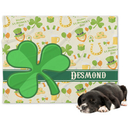 St. Patrick's Day Dog Blanket - Large (Personalized)