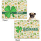 St. Patrick's Day Microfleece Dog Blanket - Regular - Front & Back