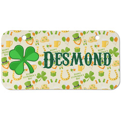 St. Patrick's Day Mini/Bicycle License Plate (2 Holes) (Personalized)