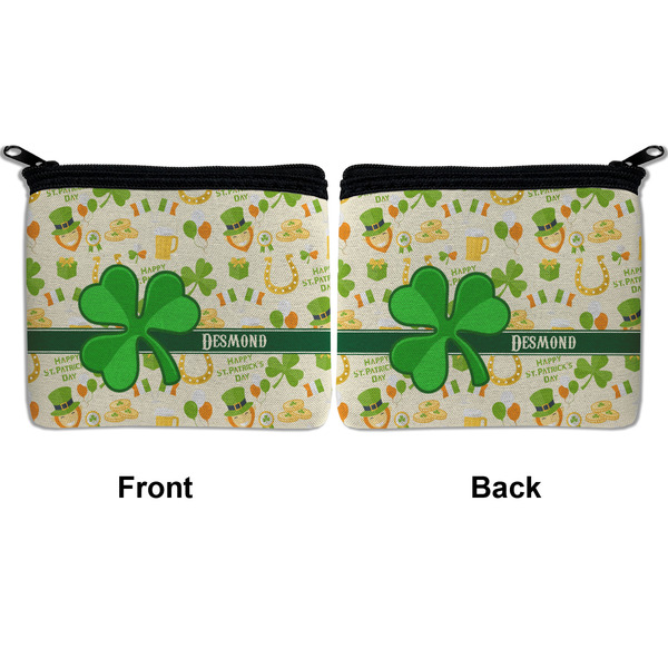 St. Patrick's Day Neoprene Coin Purse - Front & Back (APPROVAL)