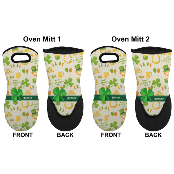 St. Patrick's Day Neoprene Oven Mitt - Set of 2 - Approval