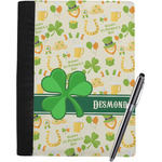St. Patrick's Day Notebook Padfolio - Large w/ Name or Text