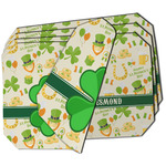 St. Patrick's Day Dining Table Mat - Octagon - Set of 4 (Double-SIded) w/ Name or Text