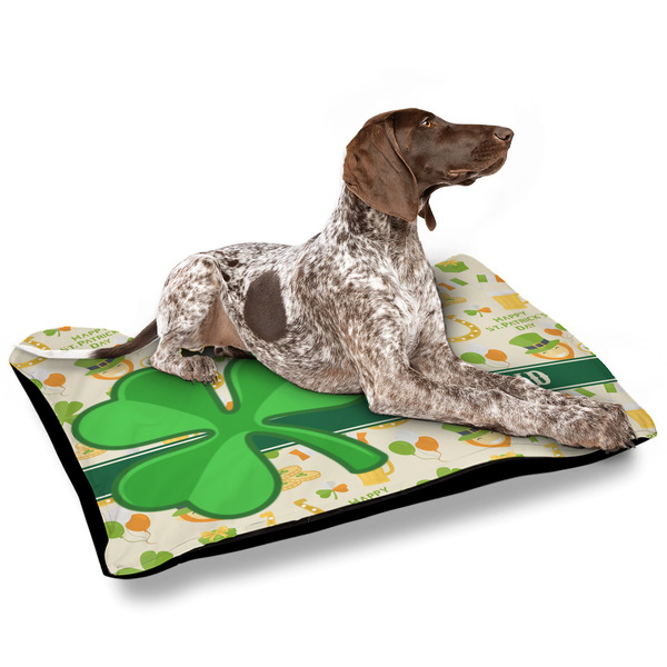 St. Patrick's Day Outdoor Dog Beds - Large - IN CONTEXT