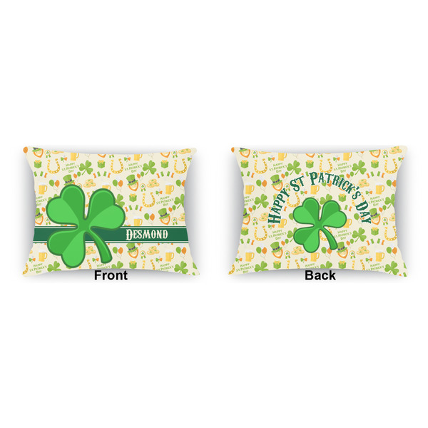 St. Patrick's Day Outdoor Rectangular Throw Pillow (Front and Back)