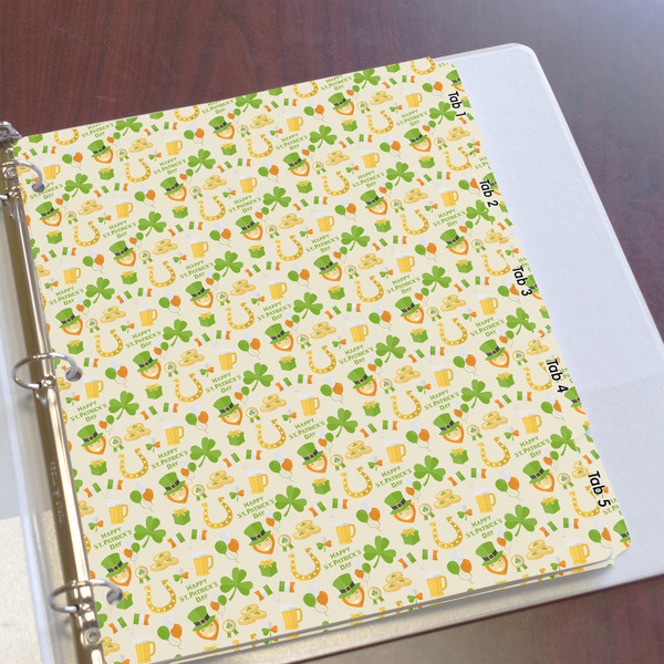St. Patrick's Day Page Dividers - Set of 5 - In Context