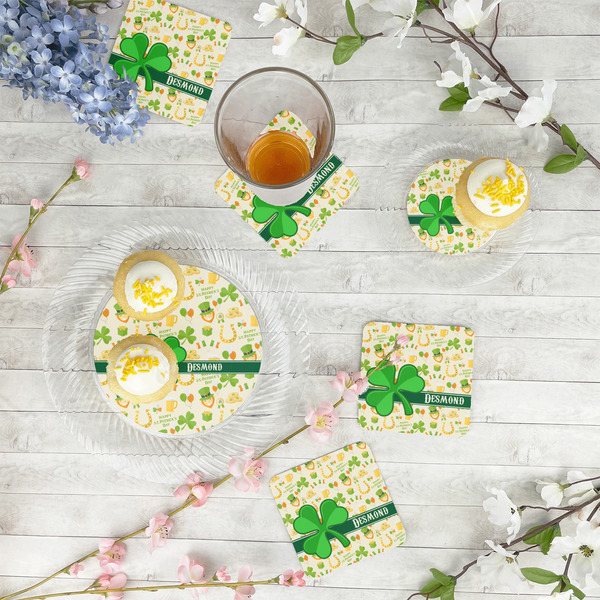 St. Patrick's Day Paper Coasters - In Context