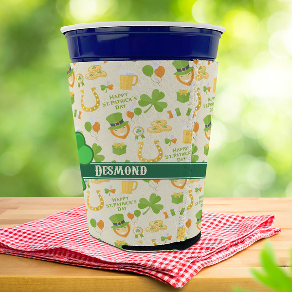 St. Patrick's Day Party Cup Sleeves - with bottom - Lifestyle