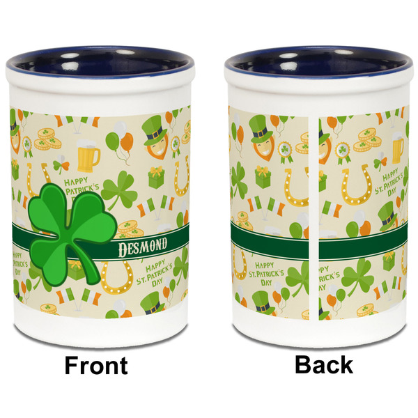 St. Patrick's Day Pencil Holder - Blue - approval