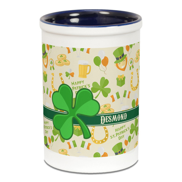 St. Patrick's Day Pencil Holder - Blue