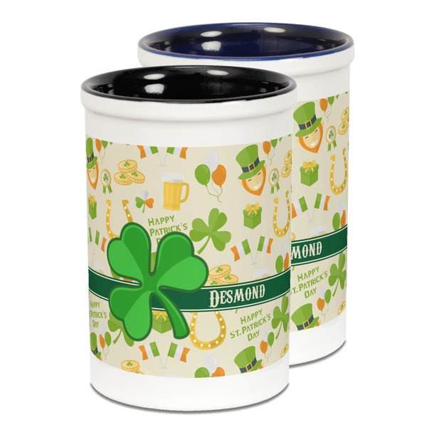 Custom St. Patrick's Day Ceramic Pencil Holder - Large