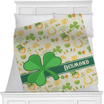 St. Patrick's Day Minky Blanket - Toddler / Throw - 60"x50" - Single Sided (Personalized)