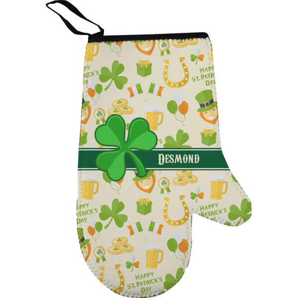 St. Patrick's Day Personalized Oven Mitt
