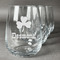 St. Patrick's Day Stemless Wine Glasses (Set of 4) (Personalized)