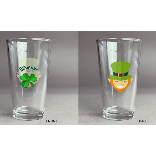 St. Patrick's Day Pint Glass - Two Content - Approval