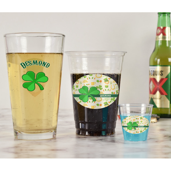 St. Patrick's Day Pint Glass - Two Content - In Context