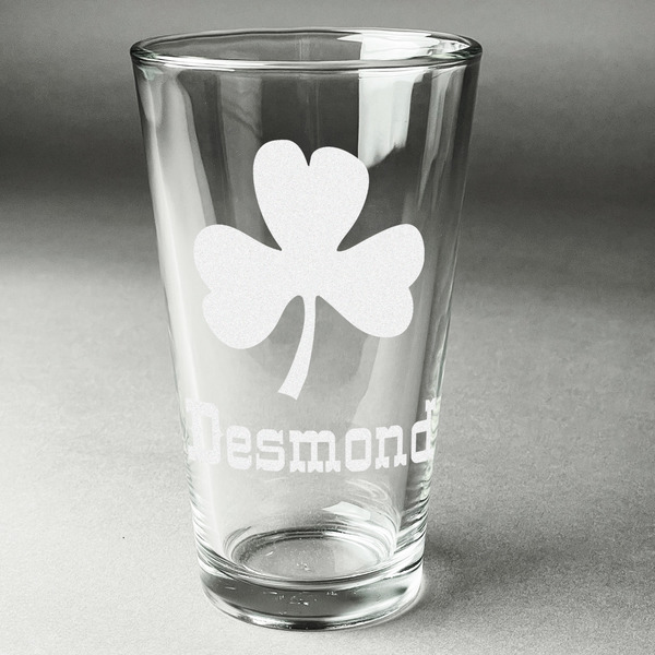 Custom St. Patrick's Day Pint Glass - Engraved (Personalized)