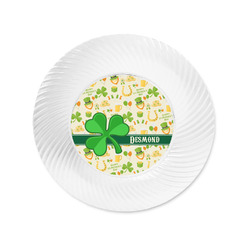 St. Patrick's Day Plastic Party Appetizer & Dessert Plates - 6" (Personalized)