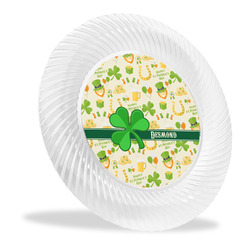 St. Patrick's Day Plastic Party Dinner Plates - 10" (Personalized)