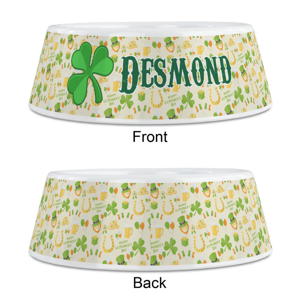 St. Patrick's Day Plastic Pet Bowls - Medium - APPROVAL
