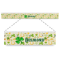 St. Patrick's Day Plastic Ruler - 12" (Personalized)