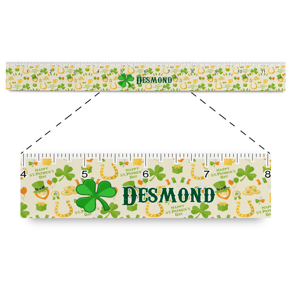 Custom St. Patrick's Day Plastic Ruler - 12" (Personalized)