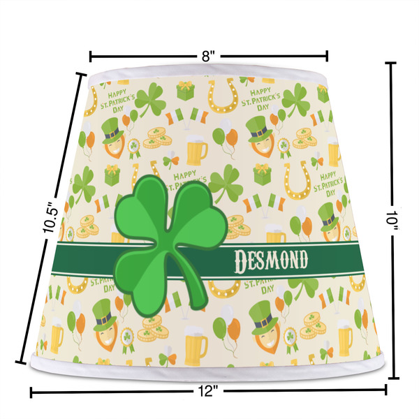 St. Patrick's Day Poly Film Empire Lampshade - Dimensions