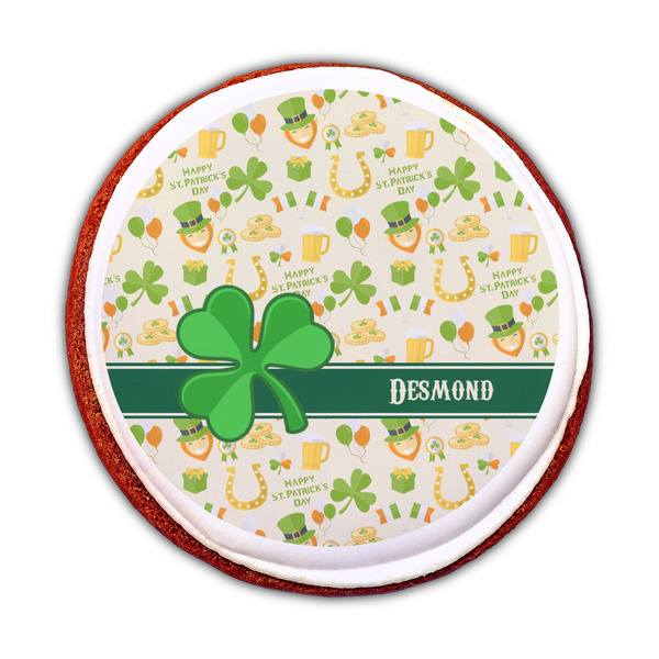 St. Patrick's Day Printed Icing Circle - Medium - On Cookie