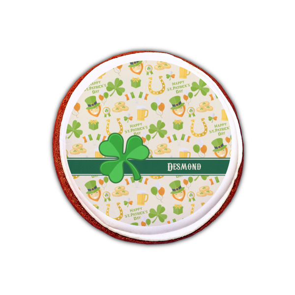 St. Patrick's Day Printed Icing Circle - XSmall - On Cookie