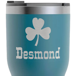 St. Patrick's Day RTIC Tumbler - Dark Teal - Laser Engraved - Single-Sided (Personalized)