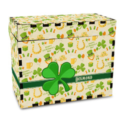 St. Patrick's Day Wood Recipe Box - Full Color Print (Personalized)