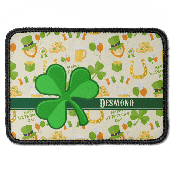 Custom St. Patrick's Day Iron On Rectangle Patch w/ Name or Text