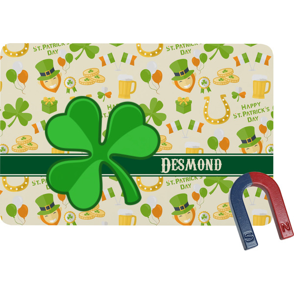 Custom St. Patrick's Day Rectangular Fridge Magnet (Personalized)