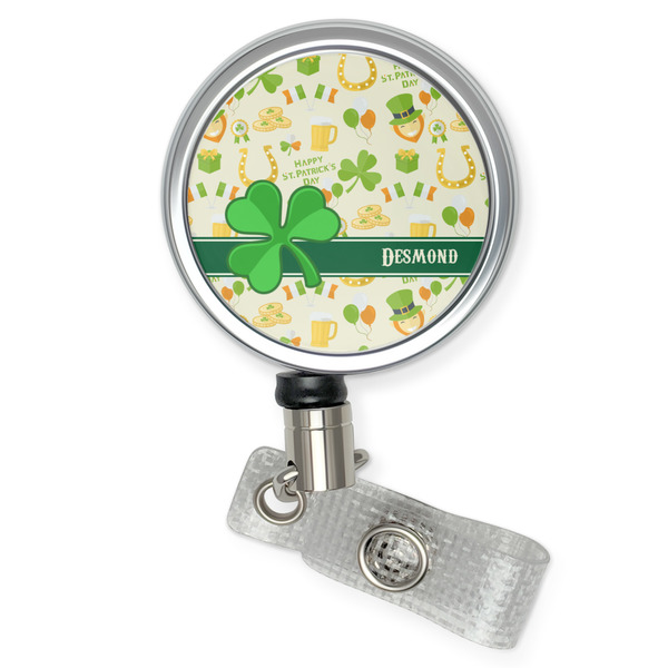 Custom St. Patrick's Day Retractable Badge Reel (Personalized)