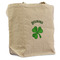 St. Patrick's Day Reusable Cotton Grocery Bag - Front View