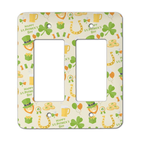 Custom St. Patrick's Day Rocker Style Light Switch Cover - Two Switch