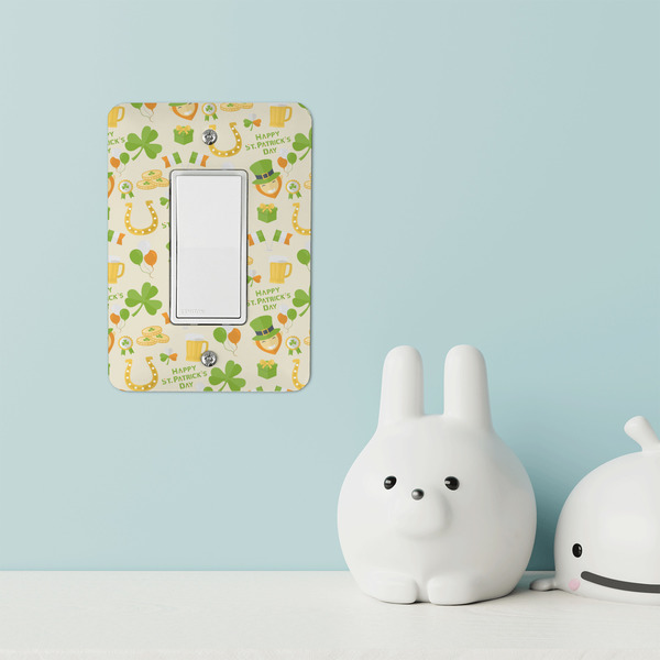 St. Patrick's Day Rocker Light Switch Covers - Single - IN CONTEXT