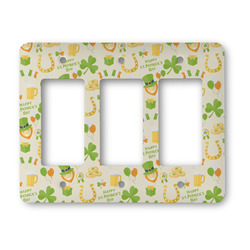 St. Patrick's Day Rocker Style Light Switch Cover - Three Switch